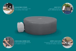 Lay-z Spa Lay-Z-Spa® EnergySense™ - 196cm Round Thermal Hot Tub Cover 11 Lay-z Spa Lay-Z-Spa® EnergySense™ - 196cm Round Thermal Hot Tub Cover -Outdoor Living Hot Tubs 03Features2 ac0d7276 8d8c 4d16 b206 92dcdc884526