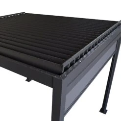 Heavy-Duty Aluminium Pergola With Louvred Roof - 3x3m -Outdoor Living Hot Tubs 12