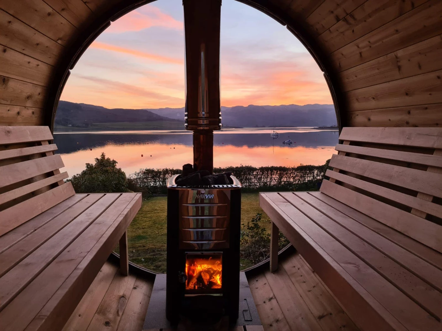 Outdoor Terrace 160 - 2 To 4 Person Barrel Sauna 10 Outdoor Terrace 160 - 2 To 4 Person Barrel Sauna - Image 10