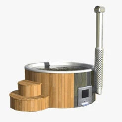 Outdoor Elite - 4 To 6 Person Wood Fired Hot Tub 25 Outdoor Elite - 4 To 6 Person Wood Fired Hot Tub -Outdoor Living Hot Tubs 42