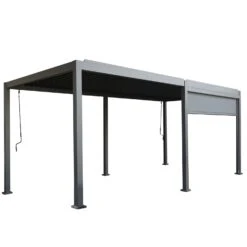 Heavy-Duty Aluminium Pergola With Louvred Roof - 6x3m -Outdoor Living Hot Tubs 4 9605a3d9 8b78 4f15 bd5b 53ab040600bf