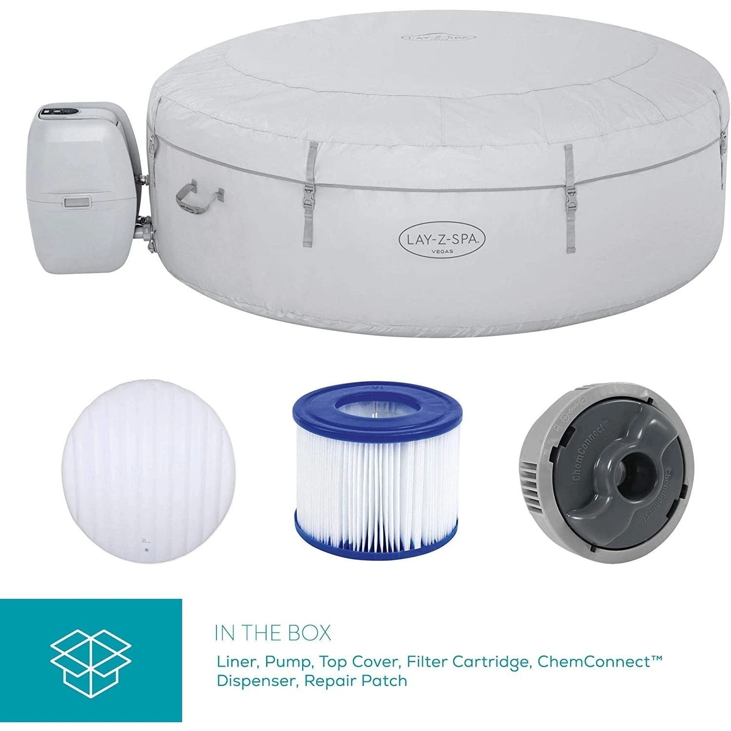 Lay-z Spa Lay-Z-Spa® AirJet Vegas - 6 Person Inflatable Hot Tub 6 Lay-z Spa Lay-Z-Spa® AirJet Vegas - 6 Person Inflatable Hot Tub - Image 6