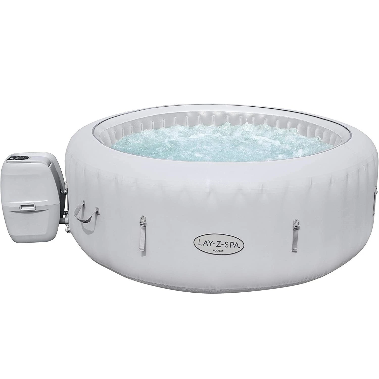 Lay-z Spa Lay-Z-Spa® AirJet Paris - 6 Person Inflatable Hot Tub 1 Lay-z Spa Lay-Z-Spa® AirJet Paris - 6 Person Inflatable Hot Tub