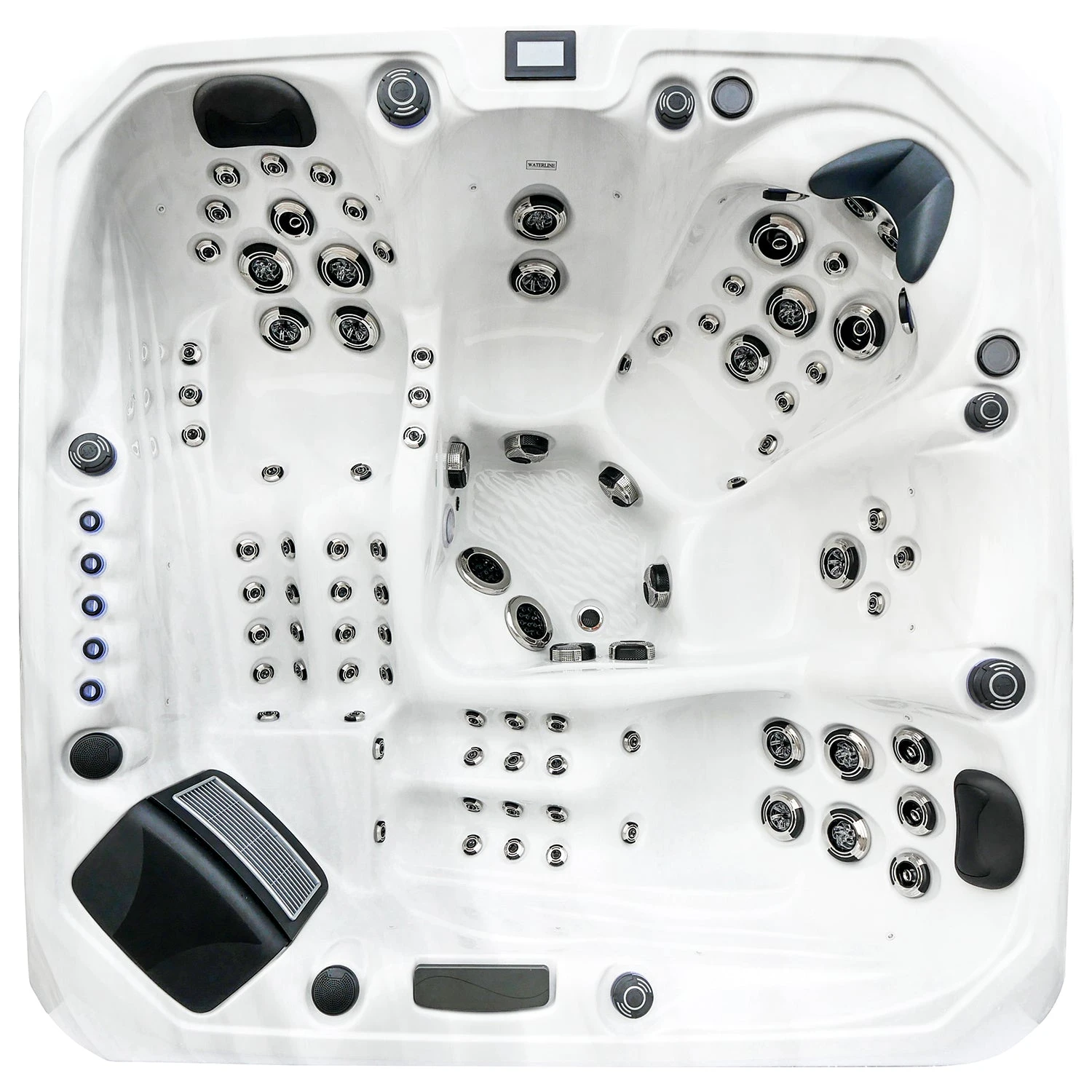 Outdoor Barcelona - 5 Person Hot Tub With 2 Loungers 1 Outdoor Barcelona - 5 Person Hot Tub With 2 Loungers