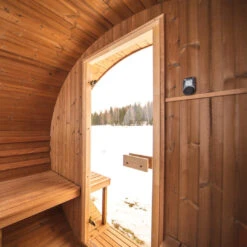 Hekla Barrel 210 - 4 Person Outdoor Sauna 28 Hekla Barrel 210 - 4 Person Outdoor Sauna -Outdoor Living Hot Tubs BarrelSauna 11
