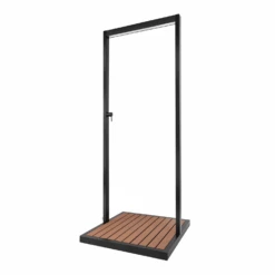 Zen Black Outdoor Shower With Wood Effect Base 8 Zen Black Outdoor Shower With Wood Effect Base -Outdoor Living Hot Tubs BeBa 28529 3 Supersize