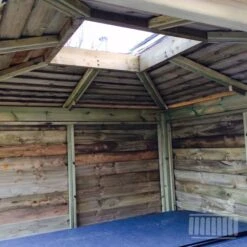 Brentano Wooden Hot Tub Gazebo With Tinted Dome Roof -Outdoor Living Hot Tubs Brentano New4 wm