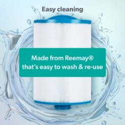 HTF0245/PWW50 50sq Ft Hot Tub Filter - Jacuzzi Lodge S & L, Paradise, Retreat, Look, Mist & Haze -Outdoor Living Hot Tubs Easy Cleaning HTF0245