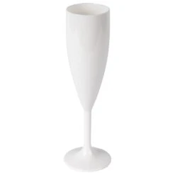 Hot Tub Safe White Champagne Glass