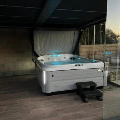 Jacuzzi® J495IP™ - 8-9 Person Hot Tub 27 Jacuzzi® J495IP™ - 8-9 Person Hot Tub -Outdoor Living Hot Tubs J495HotTubPlatinumBrushedGrey Maudsley2