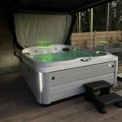 Jacuzzi® J495IP™ - 8-9 Person Hot Tub 28 Jacuzzi® J495IP™ - 8-9 Person Hot Tub -Outdoor Living Hot Tubs J495HotTubPlatinumBrushedGrey Maudsley3