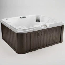 Jacuzzi® J215™ - 2-3 Person Hot Tub With 1 Lounger -Outdoor Living Hot Tubs JHT J215 Platinum Silverwood Iso 1500x1095 81fc183c f5d3 47be 92ae c3ca42d27ac4