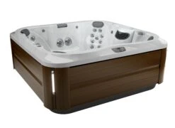 Jacuzzi® J385IP™ - 7 Person Hot Tub -Outdoor Living Hot Tubs JHT J385 Platinum ModernHardwood Iso 2000x1460 b3629d81 59a1 4664 89a8 bc1eeefd693a