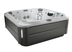Jacuzzi® J385IP™ - 7 Person Hot Tub -Outdoor Living Hot Tubs JHT J385 Platinum SmokedEbony Iso 2000x1460 1d846eae 7553 468b b29f faa351a866ad