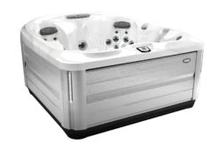 Jacuzzi® J435IP™ - 6 Person Hot Tub With 1 Lounger -Outdoor Living Hot Tubs JHT J435 Platinum BrushedGray Iso 2000x1460 e5070774 85ab 4a8a a652 656658293ea9