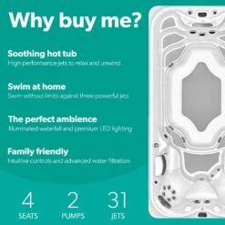 Outdoor Living Hot Tubs -Outdoor Living Hot Tubs Jacuzzi PowerActive J 16wbm