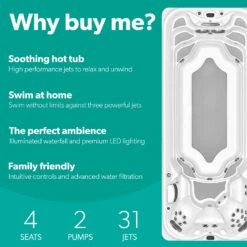 Outdoor Living Hot Tubs -Outdoor Living Hot Tubs Jacuzzi PowerActive J 19 Swim Spawbm