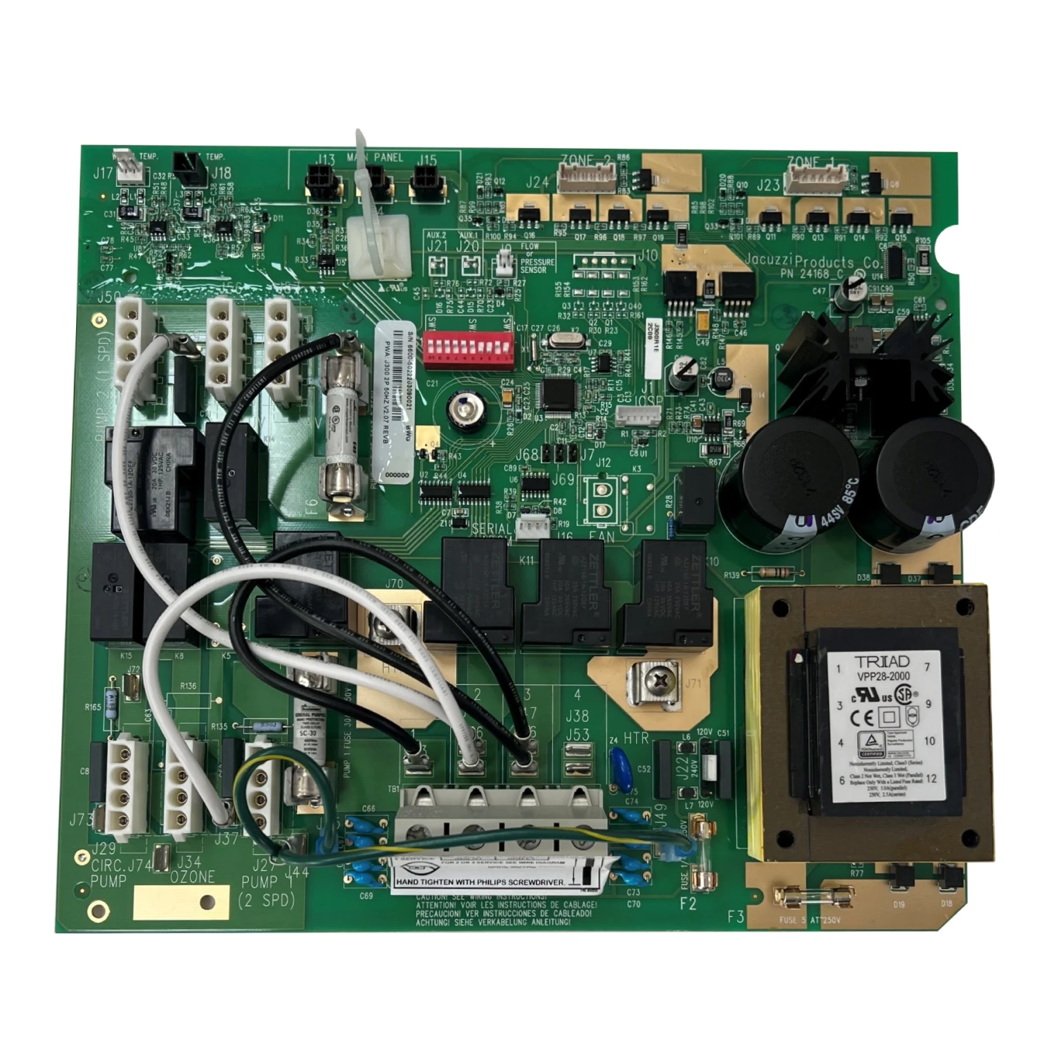Jacuzzi® J300 LCD PCB 50Hz - 6600-502 1 Jacuzzi® J300 LCD PCB 50Hz - 6600-502