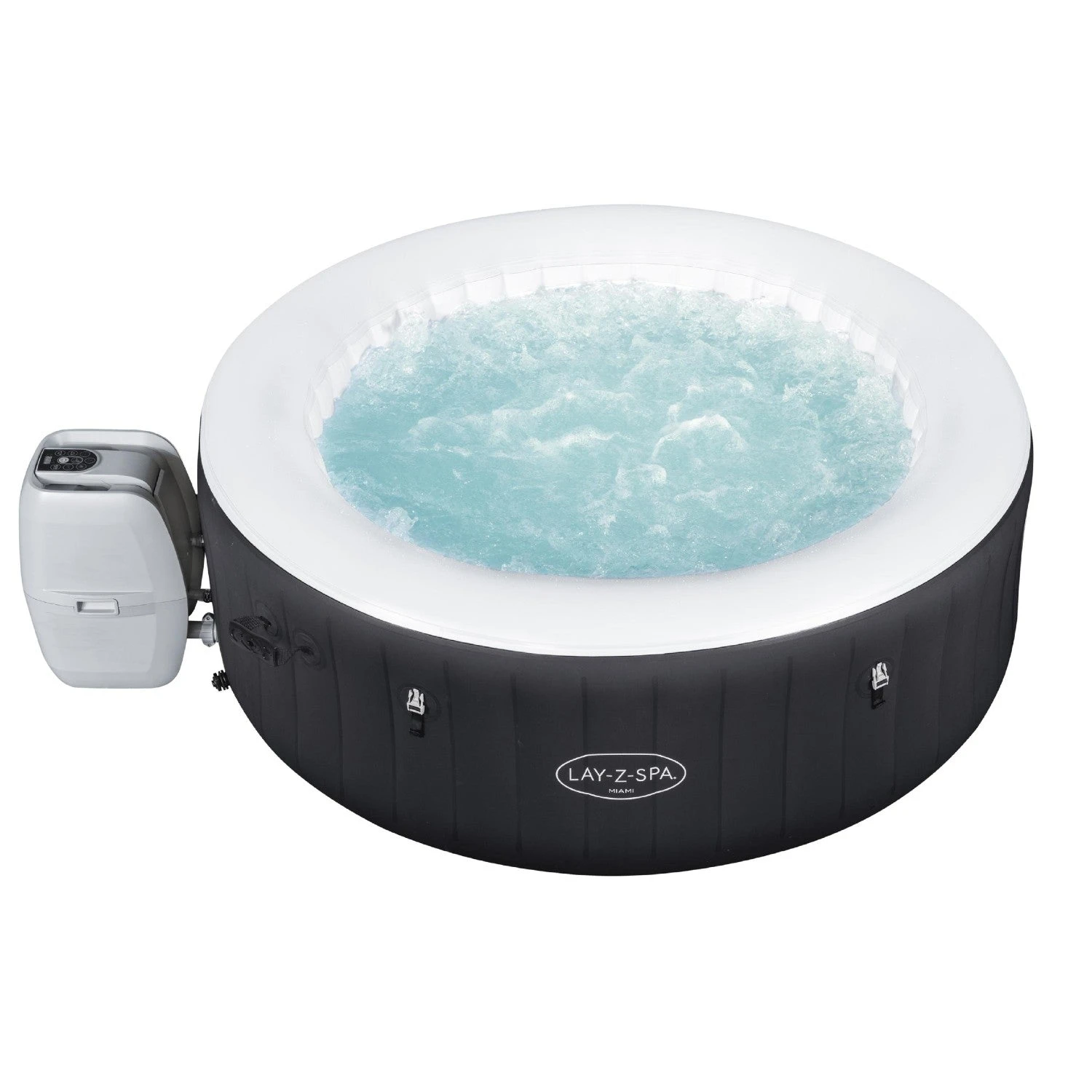 Lay-z Spa Lay-Z-Spa® AirJet Miami - 4 Person Inflatable Hot Tub 2 Lay-z Spa Lay-Z-Spa® AirJet Miami - 4 Person Inflatable Hot Tub - Image 2