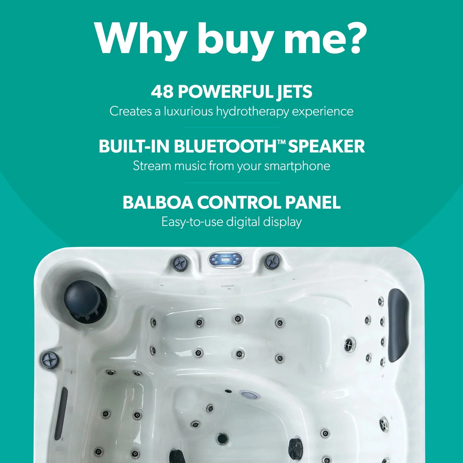 Outdoor Happy - 5 Person Hot Tub With 2 Loungers 2 Outdoor Happy - 5 Person Hot Tub With 2 Loungers - Image 2