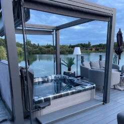 Bespoke Velarium Metal Hot Tub Gazebo With Waterproof Retracting Canopy Roof 35 Bespoke Velarium Metal Hot Tub Gazebo With Waterproof Retracting Canopy Roof -Outdoor Living Hot Tubs OutdoorHaze VelariumGazebo10Square 9e5409b9 1e50 4e44 b4de e8fa69602693