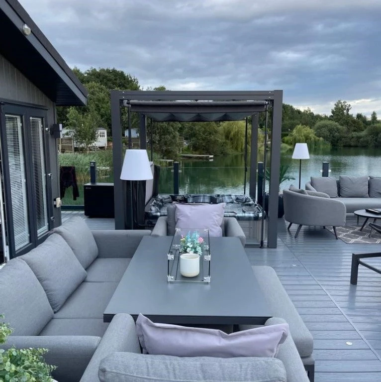 Bespoke Velarium Metal Hot Tub Gazebo With Waterproof Retracting Canopy Roof 15 Bespoke Velarium Metal Hot Tub Gazebo With Waterproof Retracting Canopy Roof - Image 15