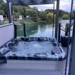 Bespoke Velarium Metal Hot Tub Gazebo With Waterproof Retracting Canopy Roof 36 Bespoke Velarium Metal Hot Tub Gazebo With Waterproof Retracting Canopy Roof -Outdoor Living Hot Tubs OutdoorHaze VelariumGazebo9Square