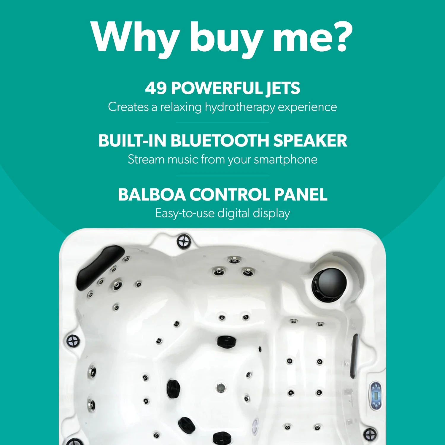 Outdoor Refresh - 6 Person Hot Tub With 1 Lounger 2 Outdoor Refresh - 6 Person Hot Tub With 1 Lounger - Image 2