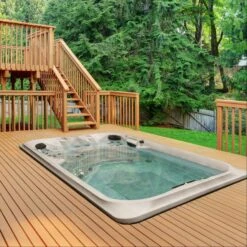 Jacuzzi® PowerActive™ J-16™ - 16ft Swim Spa -Outdoor Living Hot Tubs PowerActiveJ 16Lifestyle2