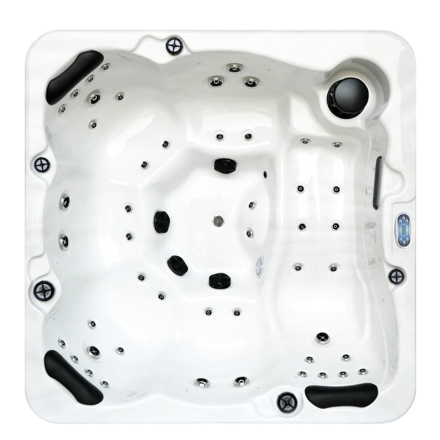 Outdoor Refresh - 6 Person Hot Tub With 1 Lounger 1 Outdoor Refresh - 6 Person Hot Tub With 1 Lounger