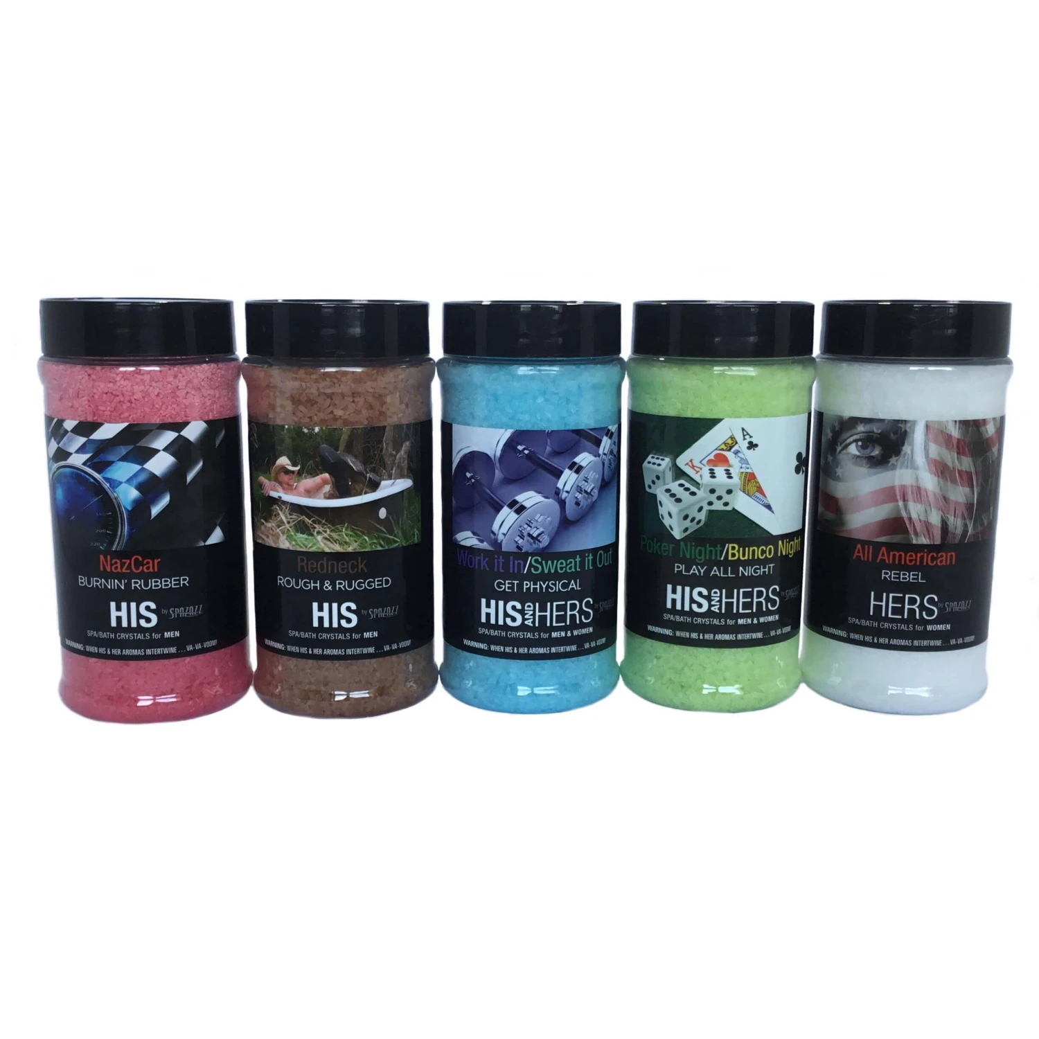 Spazazz 'His & Hers' Hot Tub Scents Aromatherapy Spa Crystals 2 Spazazz 'His & Hers' Hot Tub Scents Aromatherapy Spa Crystals - Image 2