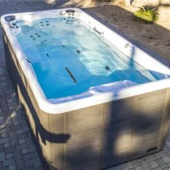 TidalFit Pro EP-15 - 15ft Swim Spa -Outdoor Living Hot Tubs TidalFit EP15 Lifestyle 1